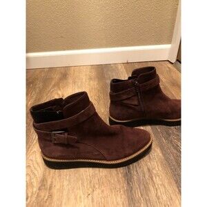 Naturalizer Aster Womens Burgundy Bootie Shoes Size 9